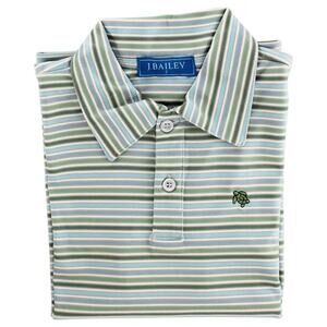 J. Bailey - Harry Long Sleeve Performance‎ Polo - Pine NWT size 10